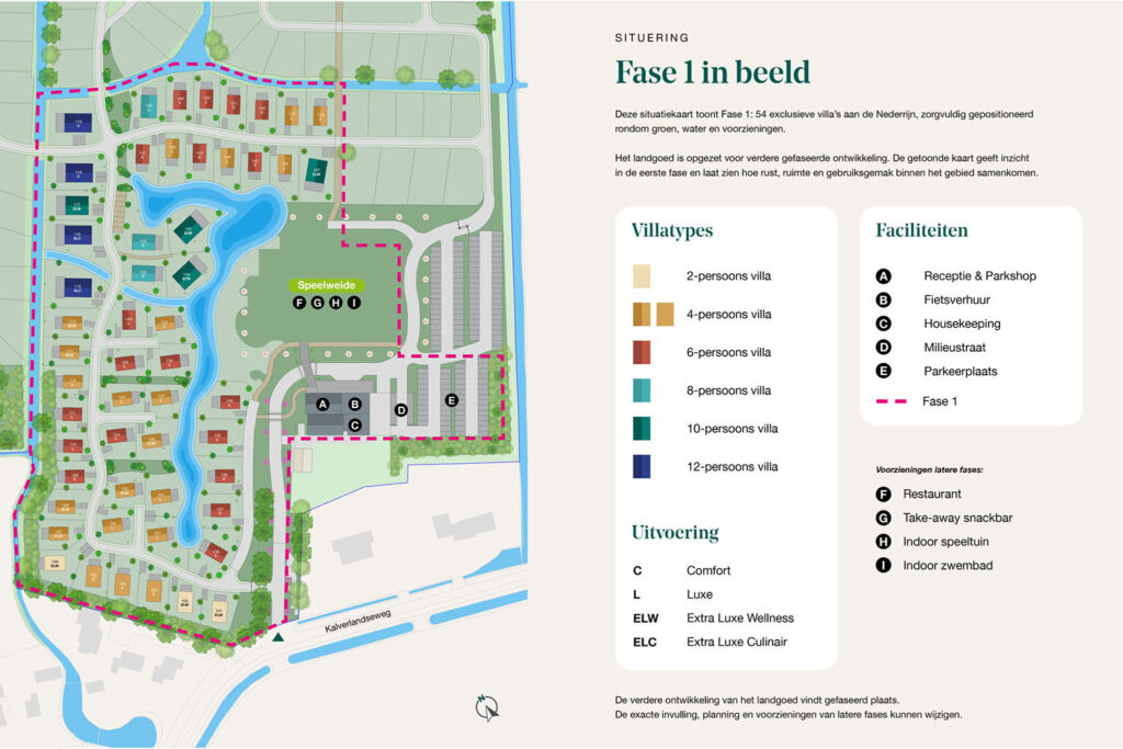 situatietekening de wielsche dreef na uitbreiding van het landgoed in fase 1
